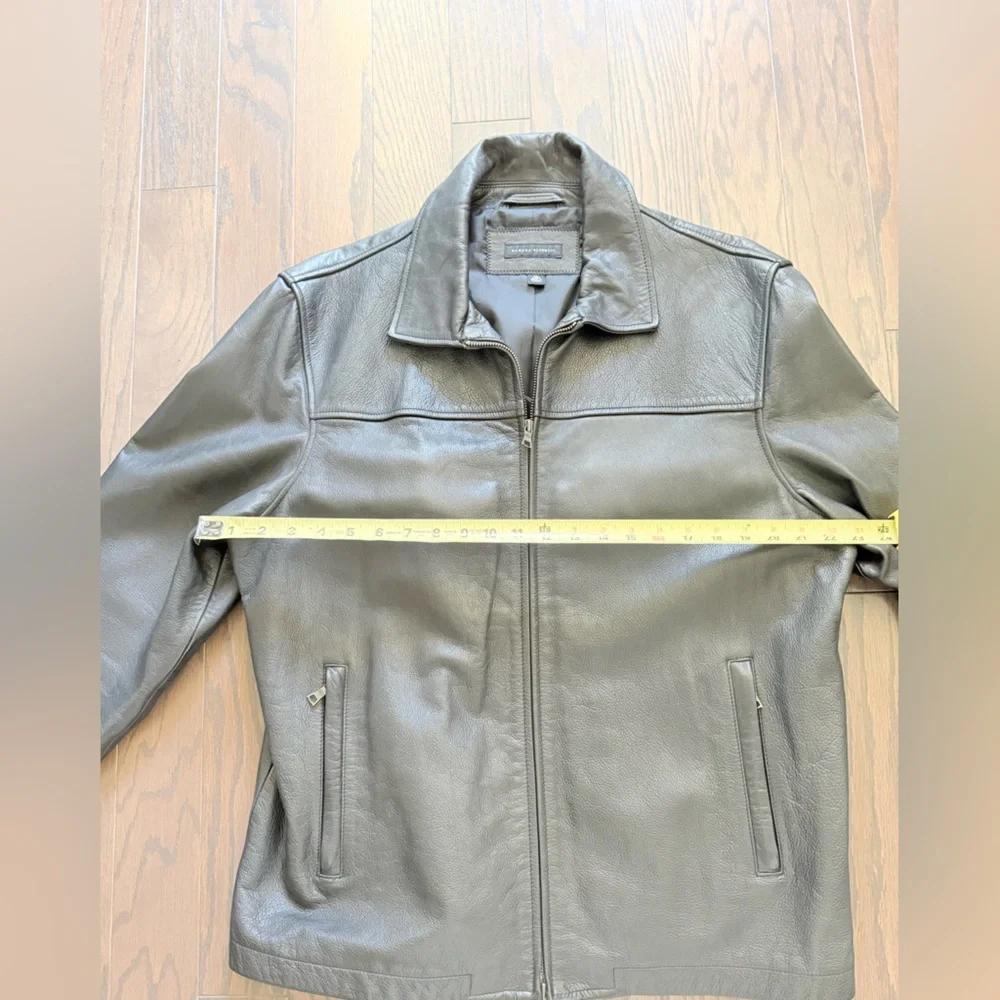 VTG! BANANA REPUBLIC Leather Jacket Size XL